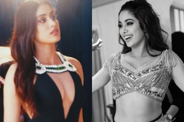 உச்சக்கட்ட கவர்ச்சியில் அப்படியொரு போஸ்!! நடிகை ஜான்வி கபூர் வெளியிட்ட புகைப்படம்..