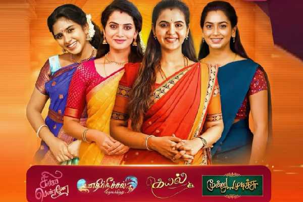 TRP ரேஸில் விஜய் டிவியை துவசம் செய்த சன் டிவி!! டாப் 10 சீரியல் இதோ லிஸ்ட்.. | Ethirneechal 2 Beat Ayyanar Thunai Here Week 40