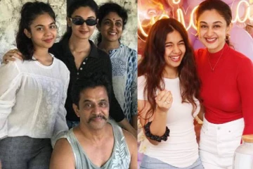 நடிகர் அர்ஜுனின் இரண்டாம் மகளா இது!! அக்கா ஐஸ்வர்யாவுக்கே டஃப் கொடுக்கும் அஞ்சனா