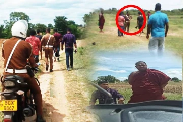 திருகோணமலையில் கைவிடப்பட்ட இராணுவ முகாமிற்குள் நுழையும் பௌத்த மதகுரு