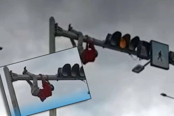 கொழும்பில் வீதி சமிக்ஞை விளக்கில் ஏறி குழப்பம் விளைவித்த நபர்! ஆறுதல் கூறி அழைத்துச் சென்ற பொலிஸார்