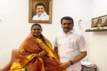 அமைச்சர் செந்தில் பாலாஜியை நேரில் சந்தித்த பாஜக பெண் நிர்வாகி -  கட்சியிலிருந்து அதிரடி நீக்கம்….!