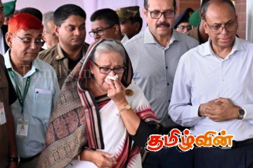 தந்தையின் வீட்டை தீயிட்டு கொளுத்திய போராட்டக்காரர்கள்: ஷேக் ஹசீனாவின் அதிரடி பதில்