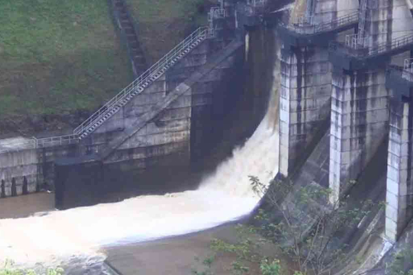 மேல் கொத்மலை நீர்த்தேக்கத்தின் வான் கதவு திறப்பு.. | Opening Sluice Gate Of The Upper Kotmale Reservoir மேல் கொத்மலை நீர்த்தேக்கத்தின் வான் கதவு திறப்பு.. | Opening Sluice Gate Of The Upper Kotmale Reservoir