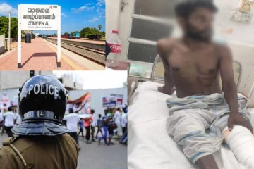 வீதியால் சென்ற இளைஞனை தாக்கிய காவல்துறையினர்! யாழில் சம்பவம்