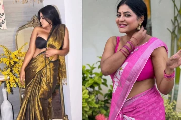 கருப்பு சேலையில் உச்சக்கட்ட கிளாமரில் நடிகை ரேஷ்மா!! ரீல்ஸ் வீடியோ..