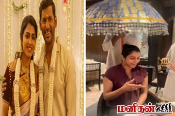 வருங்கால மனைவிக்கு பிறந்த நாள் சர்ப்ரைஸ் கொடுத்த விஷால்! வைரலாகும் காணொளி