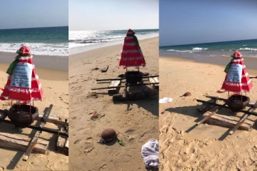 வடமராட்சி கடலில் கரையொதுங்கிய மிதவையால் பரபரப்பு