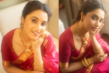 பிரியங்கா மோகன் சேலையில் அழகிய போட்டோஷூட்