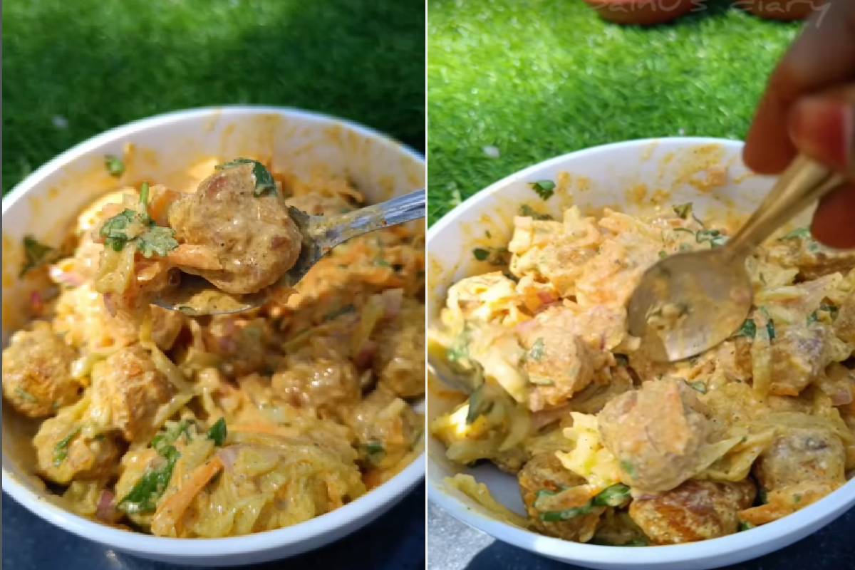 Best diet recipe: குண்டாக இருக்கவங்க ஒல்லியாக மாறணுமா? காலையில் இத கட்டாயம் சாப்பிடுங்க! | Soya Chunks Salad Best Diet Recipes