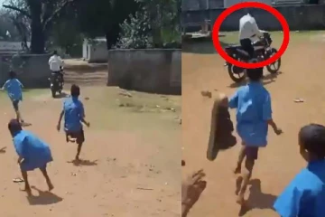 மதுபோதையில் வந்த ஆசிரியரை செருப்பால் அடித்த மாணவர்கள்: வைரலாகும் காணொளி