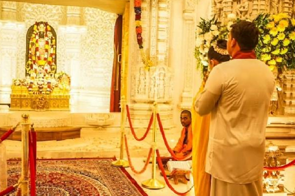 நாடாளுமன்ற உறுப்பினர் நாமல் ராஜபக்ஷ எங்கு சென்றுள்ளார் தெரியுமா? | Namal Rajapaksa Visited Ayodhya Ram Temple