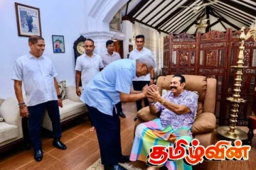 மகிந்த ராஜபக்சவை சந்தித்த கோட்டாபய ராஜபக்ச