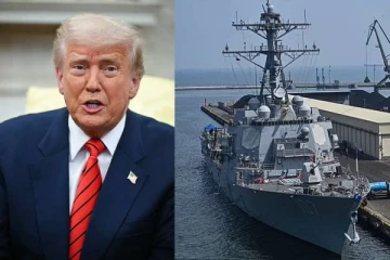 தெற்கு எல்லையில் நாசகார கப்பலை நிறுத்திய ட்ரம்ப்