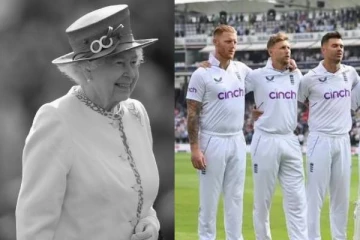 மகாராணி எலிசபெத்திற்கு மரியாதை..எழுந்து நின்ற ஒட்டுமொத்த கிரிக்கெட் மைதானம்..இரங்கல் வீடியோ