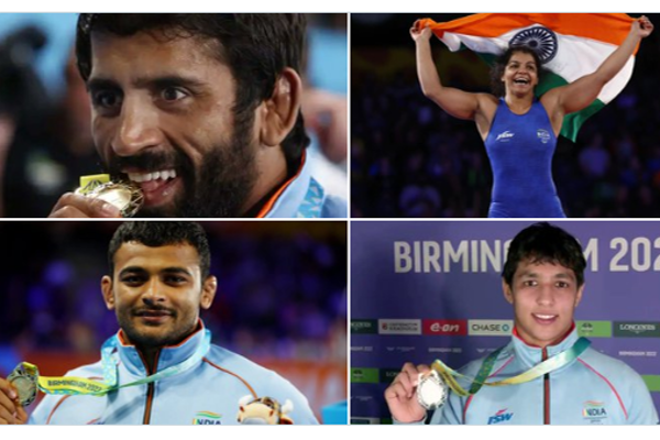 காமன்வெல்த் மல்யுத்தம் - பதக்க மழையில் இந்தியா! - தமிழ்நாடு