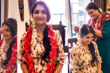 நடிகை திவ்யா ஸ்ரீதருக்கு வளைகாப்பு செய்த செவ்வந்தி சீரியல் டீம்