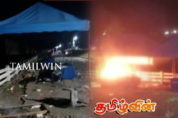 மட்டக்களப்பில் விசமிகளால் தீக்கிரையான பெண்களின் வர்த்தக சந்தை