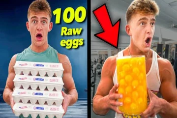 100 முட்டைகளை பச்சையாக குடித்து சாதனை படைத்த பிரபல யூடியூபர் (வீடியோ)