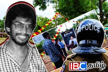 தமிழர் தலைநகரில் காவல்துறையின் அட்டூழியம்: அகற்றப்பட்ட தியாக தீபம் திலீபனின் நினைவு படம்!