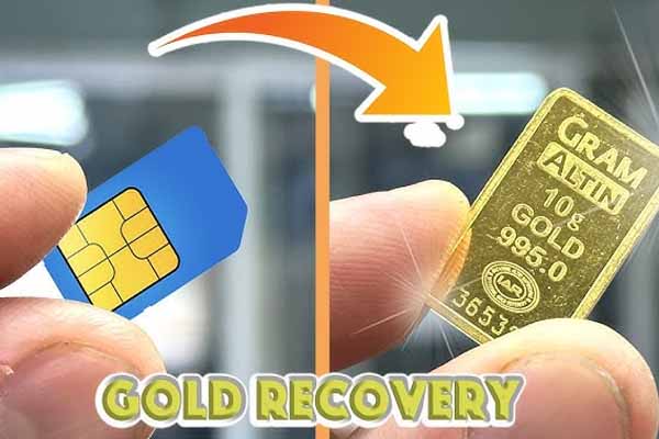 சிம் கார்டுகளில் இருந்து 191 கிராம் தங்கம் உருவாக்கிய நபர் | 191 Gram Gold From Sim Cards