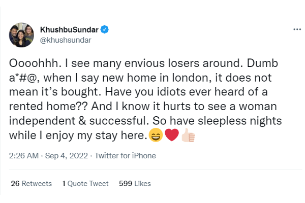 என்னது குஷ்பூ லண்டனில் இவ்ளோ பெரிய வீட்டுக்கு சொந்தக்காரியா? | Khushbu Sundar Has A New House In London
