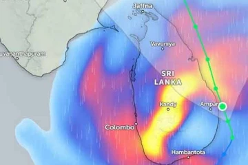 පස්වරු 1.00න් පසු දිවයින පුරා වැසි සහ ගිගුරුම් සහිත කාලගුණයක් - අකුණු සහ තද සුළං ගැන අනතුරු ඇඟවීමක්