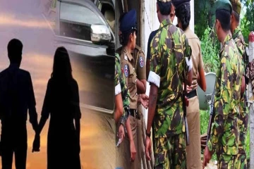 திடீரென வீடொன்றில் சுற்றிவளைக்கப்பட்ட கும்பல் - பொலிஸாருக்கு கொலை மிரட்டல் விடுத்த பெண் கைது