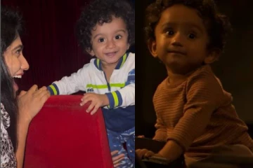 குட்டி விக்ரமுடன் பிக்பாஸ் ஜூலி! விக்ரம் 3க்கு ரூட்டை வீசுகிறாரா? வைரலாகும் வீடியோ..