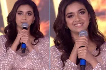 கீர்த்தி சுரேஷுக்கு என்ன ஆச்சி! மேடையில் மோசமாக உளறிய வீடியோ வைரல்..