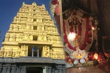 அம்மன் மீது பட்ட சூரிய ஒளி - பரவசமடைந்த பக்தர்கள்