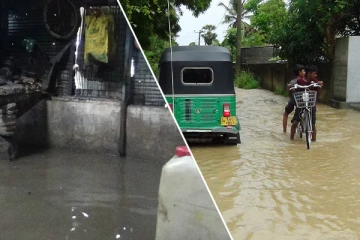 புத்தளத்தில் வெள்ளத்தில் மூழ்கிய தாழ்நிலப் பகுதிகள்