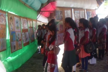 காணாமல் ஆக்கப்பட்டவர்களின் பிள்ளைகளால் வரையப்பட்ட சித்திர கண்காட்சி