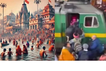 மகா கும்பமேளா.. ரயில் எஞ்சின் பெட்டிக்குள் பயணிகள் செய்த காரியம் - அதிர்ச்சி வீடியோ!