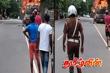 யாத்திரிகளுடன் சென்ற பேருந்தில் திடீர் தீ விபத்து: பொலிஸார் வெளியிட்ட தகவல்