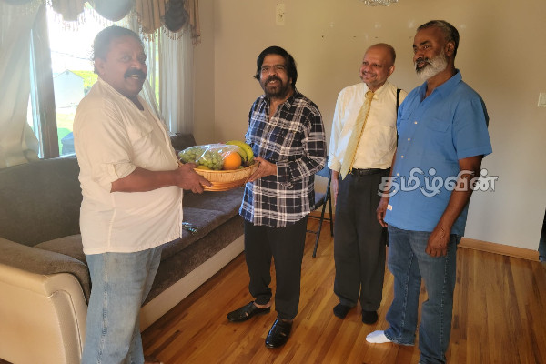 நாடு கடந்த தமிழீழ அரசாங்கத்தின் பிரதமருக்கும் டி.ராஜேந்திரனுக்கும் இடையில் சந்திப்பு(Photo) | Tamil Eelam Government D Rajendran