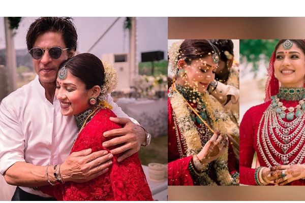 திருமணத்தில் நயன்தாராவை அன்போடு அணைத்து வாழ்த்து தெரிவித்த ஷாருக்கான் - தீயாய் பரவும் புகைப்படங்கள் - தமிழ்நாடு