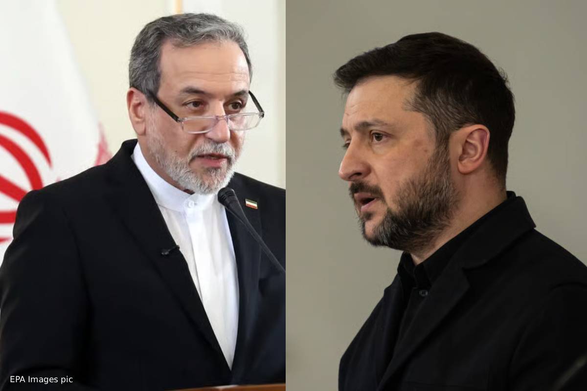 Abbas Araghchi/Volodymyr Zelensky Abbas Araghchi/Volodymyr Zelensky