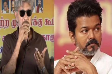 விஜய்யை எங்க போய் பார்ப்பீங்க? பெரம்பூர் தொகுதியில் விஜயை வெளுத்து வாங்கிய நடிகர் சத்யராஜ்!