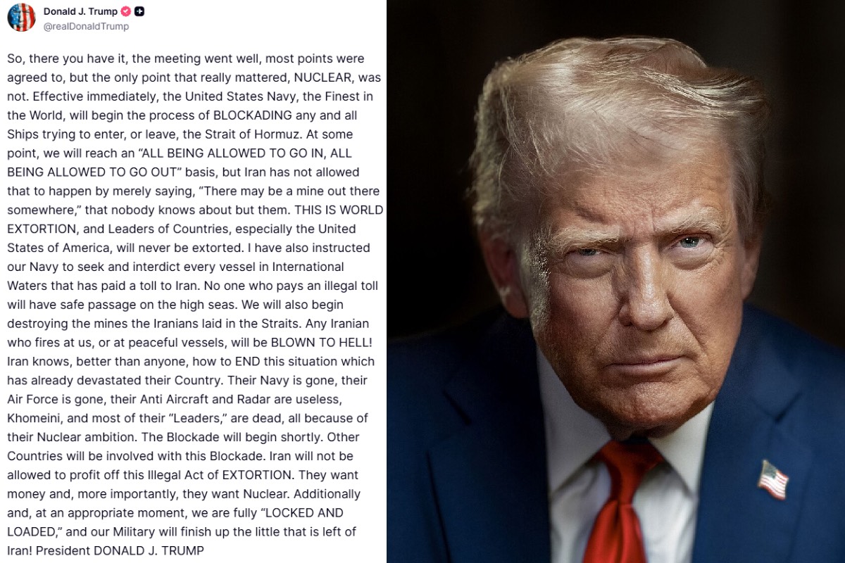 தோல்வியில் முடிந்த பேச்சுவார்த்தை:ஹார்முஸ் வழியாக பயணிக்கும் கப்பல்களை இடைமறிக்க டிரம்ப் உத்தரவு | Trump Orders To Block Ships Who S Pass Hormuz