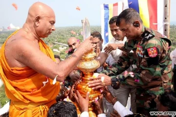 தையிட்டி விகாரைக்கு கலசம் வைக்கும் புகைப்படங்கள் வெளியீடு (Photos)