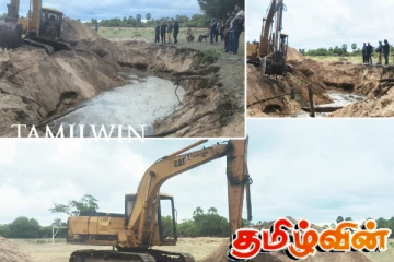 முள்ளிவாய்க்காலில் விடுதலைப்புலிகளின் ஆயுதங்கள் தேடி அகழ்வுப் பணி