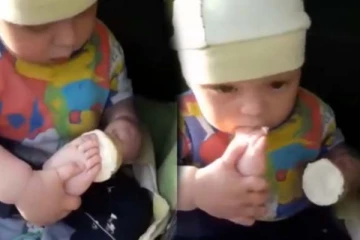 ஐஸ்கிரீம் இப்படியும் சாப்பிடலாமா? 2 மில்லியன் பேரை திகைக்க வைத்த குழந்தை