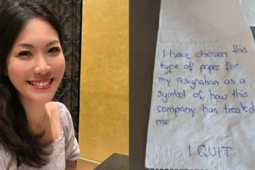 ராஜினாமா கடித்தை கழிப்பறை பேப்பரில் எழுதி அனுப்பிய பெண்!