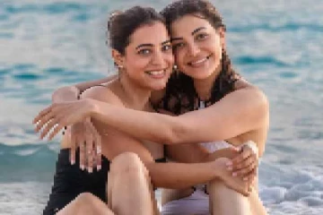 தங்கையுடன் பீச்சில் டூபீஸ் ஆடையில் நடிகை காஜல் அகர்வால்!! புகைப்படங்கள்..