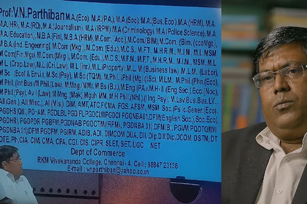 60 வயதில் 150 பட்டங்கள்... சம்பளம் முழுதும் படிப்புக்கு தான்! சாதனை படைத்த நபர் | Chennai Professor With 150 Degrees 60 வயதில் 150 பட்டங்கள்... சம்பளம் முழுதும் படிப்புக்கு தான்! சாதனை படைத்த நபர் | Chennai Professor With 150 Degrees