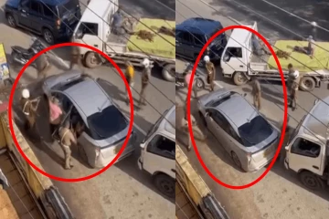 பெண்களுடன் தப்பியோடிய சொகுசு கார்; துப்பாகிச்சூடு நடத்தி துரத்திப்பிடித்த பொலிஸார்