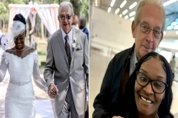 தன் தாத்தாவை விட 10 வருடங்கள் முதியவரை காதலித்து திருமணம் செய்து கொண்ட இளம் பெண்!