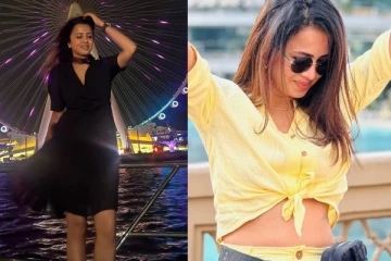 VJ அஞ்சனா வெளிநாட்டில் கிளாமர் உடையில் இருக்கும் ஸ்டில்கள்