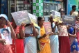 காணாமல் ஆக்கப்பட்டோருக்கு நிதி தேவை இல்லை நீதியே தேவை: வவுனியாவில் ஆர்ப்பாட்டம்!
